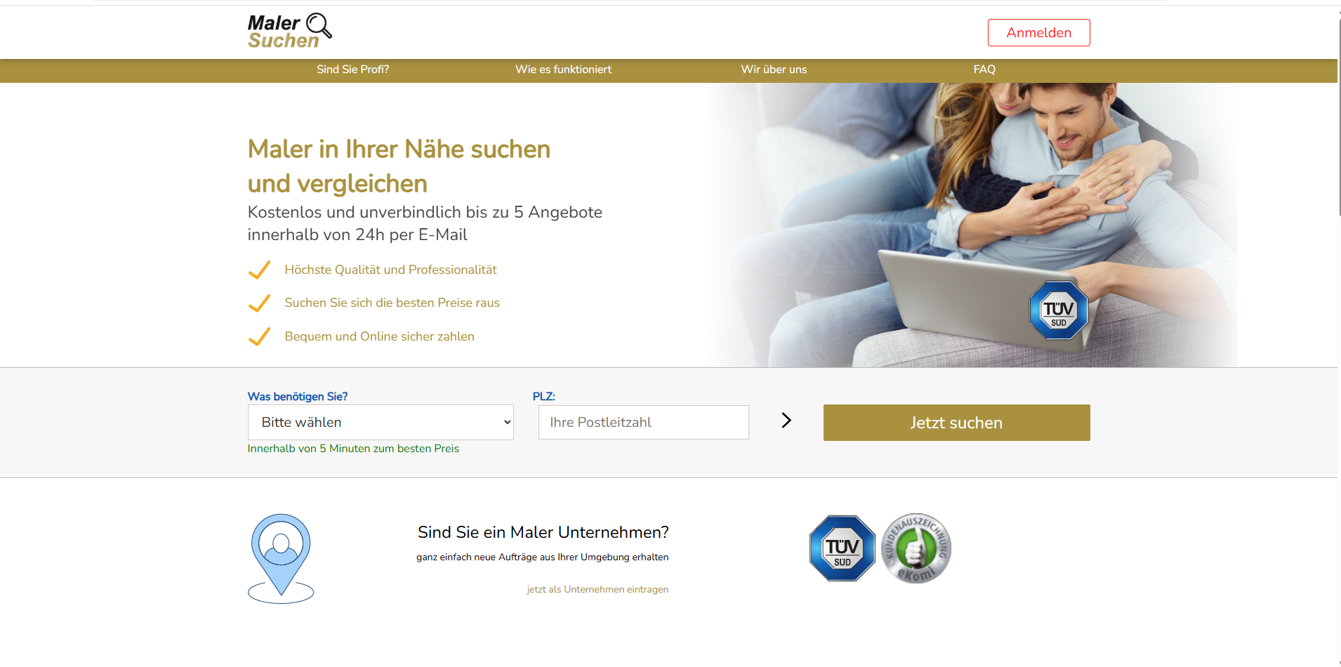 Maler-Preisevergleich Kampagne